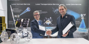Firma del MoU tra ispace-EUROPE e ALTEC Spa allo IAC di Antalya a ottobre 2026. Credits: ispace