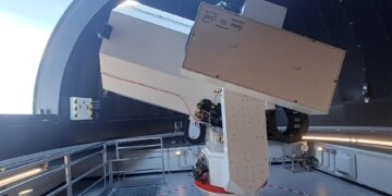 La stazione osservativa MSLR presso il Centro Spaziale ASI "Giuseppe Colombo" a Matera. Credits: ASI