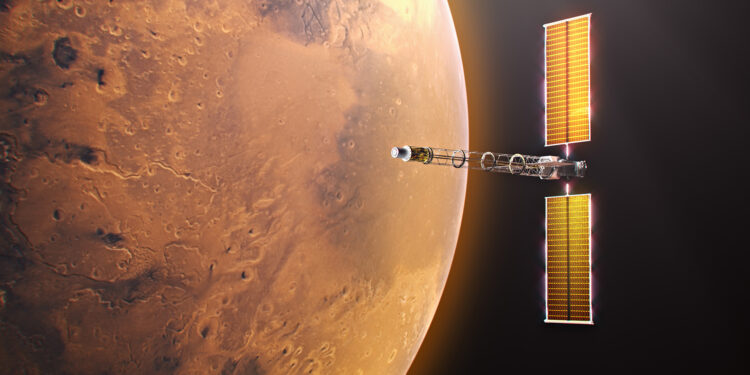 Render artistico della missione SR-1 Freedom. Credits: NASA/Alberto Bertolin